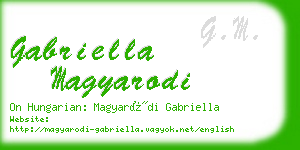 gabriella magyarodi business card